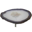 Ver imagem 2 de Mesa de Apoio Nala Pedra Natural Base Champagne 54cm - 67733