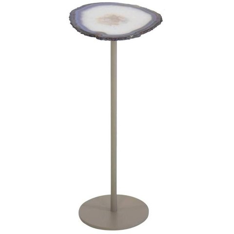 Mesa de Apoio Nala Pedra Natural Base Champagne 54cm - 67733