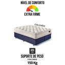 Ver mais imagens de Base Box Baú Queen 158x198 Suede com Colchão Audaz Molas Ensacadas