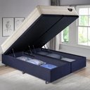 Ver imagem 4 de Base Box Baú Queen 158x198 Suede com Colchão Audaz Molas Ensacadas