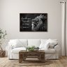 Quadro Decorativo Salmo 121 Aquele que Te Guarda, Não Dorme com 1 Tela 60x90cm para Sala Quarto Sem Vidro - 1