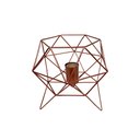 Ver imagem 1 de Luminária de Mesa Diamante em Alumínio Aramado Leveza e Luxo:rose Cobre