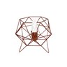 Luminária de Mesa Diamante em Alumínio Aramado Leveza e Luxo:rose Cobre - 4
