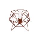 Ver imagem 4 de Luminária de Mesa Diamante em Alumínio Aramado Leveza e Luxo:rose Cobre