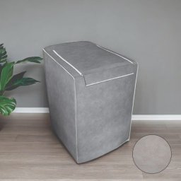 Capa Máquina Lavar Roupas Ziper 12 13 14 15 Kg Brastemp Electrolux Consul Cinza/g - 3