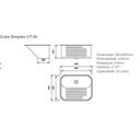 Ver imagem 2 de Tanque monobloco aço INOX 304 Polido CT-50 Luxo MEKAL 500x400x230mm 32L