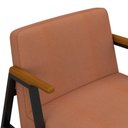 Ver imagem 4 de Poltrona Decorativa Coimbra Preto/cinamomo/terracota - Móveis Arapongas Preto Fosco/cin/suede