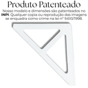 Ver imagem 3 de 2 Suportes de Prateleira Mão Francesa Formato Triangular Decorativo Aço Carbono