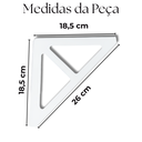Ver imagem 3 de 2 Suportes de Prateleira Mão Francesa Formato Triangular Decorativo Aço Carbono