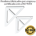 Ver imagem 5 de 2 Suportes de Prateleira Mão Francesa Formato Triangular Decorativo Aço Carbono