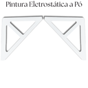 Ver imagem 2 de 2 Suportes de Prateleira Mão Francesa Formato Triangular Decorativo Aço Carbono
