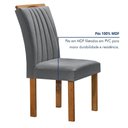 Ver imagem 5 de Mesa Kyra 120CMX90CM 4 Cadeiras Arizona Tampo Smart Plus Vidro Off White