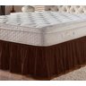 Saia Box Ajustável Serve em Cama Casal Queen e King Babado com Elástico 1 Peça:marrom - 2