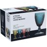 Taça Água 17x9x9cm 330ml Vidro Azul 6pç - 6