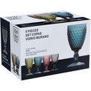 Ver imagem 6 de Taça Água 17x9x9cm 330ml Vidro Azul 6pç