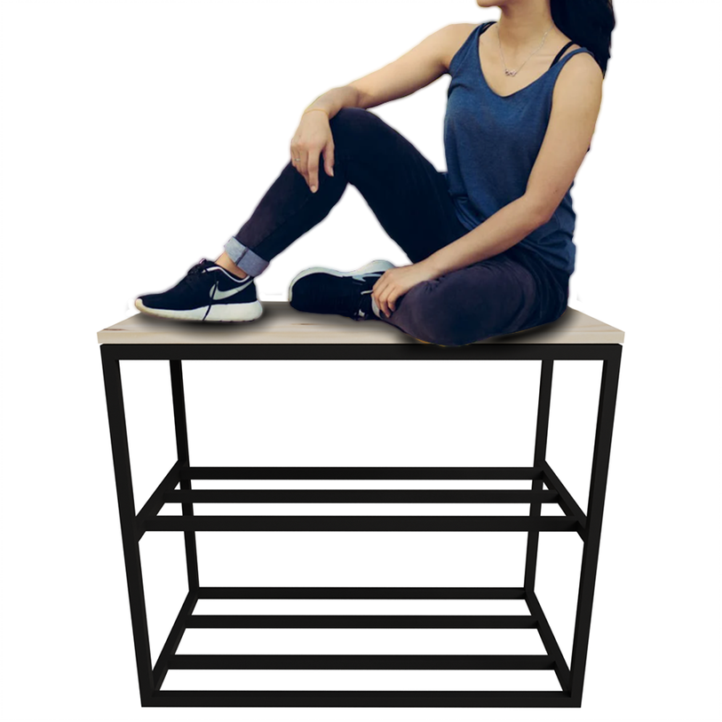 Ver imagem 3 de Banco Sapateira de Ferro Estilo e Funcionalidade 30x60cm