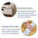 Ver imagem 7 de Painel para TV até 65 Polegadas Rack Suspenso LED 100% MDF 165CMX180CM Astro Yescasa