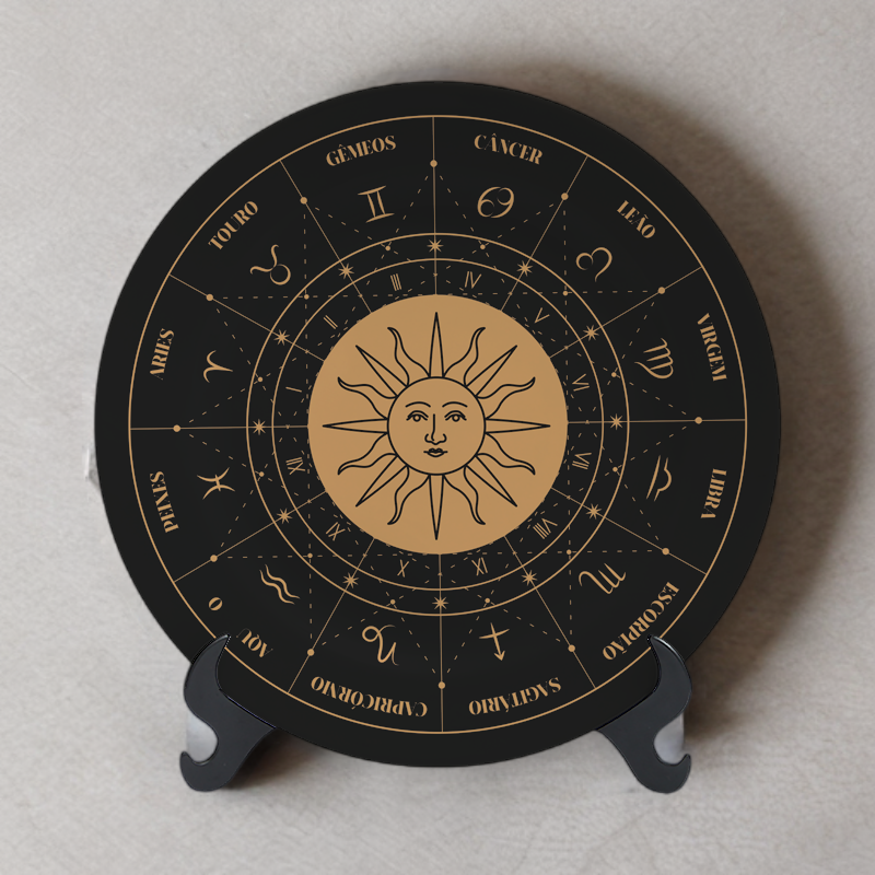 Prato de Porcelana 11cm - Zodíaco - 1