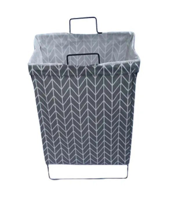 Cesto de Roupas Organizador Dobrável 60 cm x 35 cm - Cinza Lala - 2