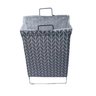 Cesto de Roupas Organizador Dobrável 60 cm x 35 cm - Cinza Lala - 2