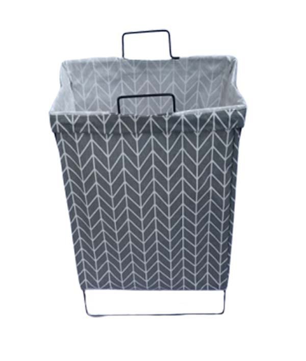 Cesto de Roupas Organizador Dobrável 60 cm x 35 cm - Cinza Lala - 5