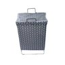 Cesto de Roupas Organizador Dobrável 60 cm x 35 cm - Cinza Lala - 1