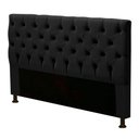 Ver imagem 1 de Cabeceira Box Casal King Size Cristal 195cm Corino Preto