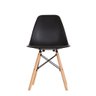Conjunto Mesa de Jantar Eames Preta 70cm Redonda com 4 Cadeiras Eames Preta - La Mobilia - 5