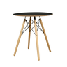 Conjunto Mesa de Jantar Eames Preta 70cm Redonda com 4 Cadeiras Eames Preta - La Mobilia - 8