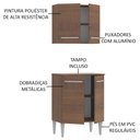 Ver imagem 3 de Kit Madesa Emilly 4 Portas com Armário Aéreo e Balcão Rustic Cor:Rustic