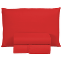 Ver imagem 1 de Kit Jogo de Lençol Solteiro 3 Peças 400 Fios Poliéster Infantil com Elástico:vermelho