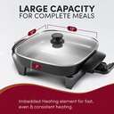 Ver imagem 3 de Elite Gourmet Eg2212 Frigideira Elétrica 7,5qt Antiaderente Cerâmica Preto