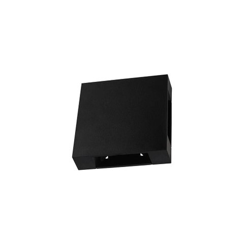 Arandela Nordecor Niere 16w Led Bivolt Preto 3000k Luz Amarela 2662