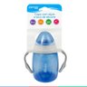 Copo de Treinamento Infantil Com Alça e Bico de Silicone 220ml Para Bebê +8 Meses Azul Clingo - 8