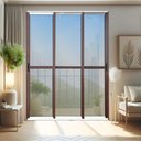 Ver imagem 2 de Porta Correr 3F.Móv.1/3 210 x 240 Elite c/Fecho Autom V.Reflex Mix Corten Brimak