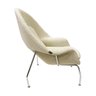 Poltrona para Sala Womb Chair Tecido Boucle Bege Luxo Poltronas do Sul - 3