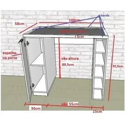 Bar Bancada Bandeja Espelhada Para Cervejeira adega frigobar Vinho - 2 Bar Bancada Bandeja Espelhada Para Cervejeira adega frigobar Vinho - 2