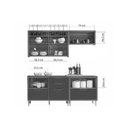 Ver imagem 3 de Cozinha Completa Imperatriz 4 Peças (2 Balcões + 2 Aéreos) C6p44 Freijo-off White - Nesher