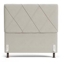 Ver imagem 6 de Cabeceira Cama Box Casal Queen Size Mel 160cm com Frame Suede Bege - Desk Design
