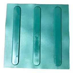 KIT 10 PÇS PISO TÁTIL PVC 25x25 DIRECIONAL VERDE - 1