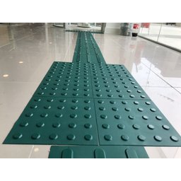 KIT 10 PÇS PISO TÁTIL PVC 25x25 DIRECIONAL VERDE - 3