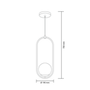 Ver imagem 4 de Lustre Pendente Jabuticaba Flórida Moderno 01 Lâmpada E27 Bivolt:Dourado Fosco