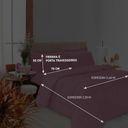 Ver imagem 4 de Kit Edredom Soft Casal Queen Toque Suave 5 Peças Rosê Casa Dona