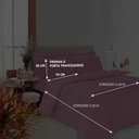 Ver imagem 4 de Kit Edredom Soft Casal Queen Toque Suave 5 Peças Rosê Casa Dona