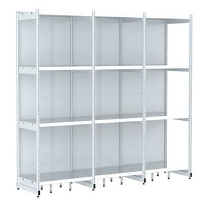 Rack Parede 202 Fit 60 Ate 3 Metros Branco 12 Bandeja Pe Branco