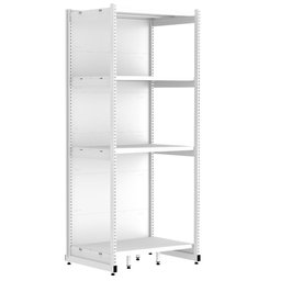 Rack Parede 202 Fit 60 Ate 3 Metros Branco 12 Bandeja Pe Branco - 2