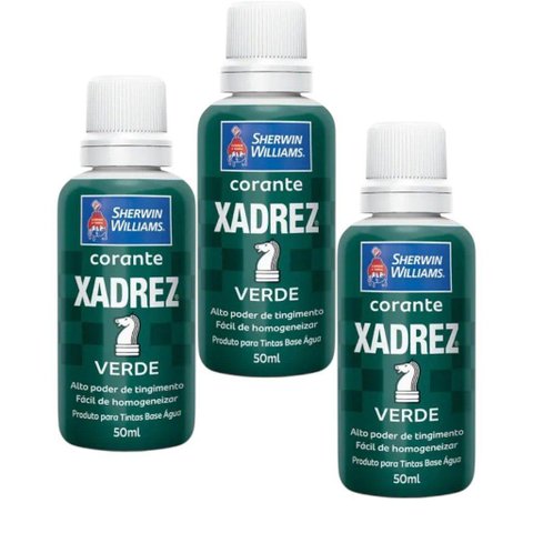 3 Corante Líquido Xadrez Verde