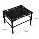 Ver imagem 3 de Mesa de Centro para Área Externa Retangular Bela em Fibra Sintética 60cm Acesse Móveis