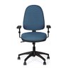 Cadeira de Escritório Marelli Active 705 Azul Turquesa com Estrutura Preta - 2