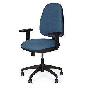 Cadeira de Escritório Marelli Active 705 Azul Turquesa com Estrutura Preta